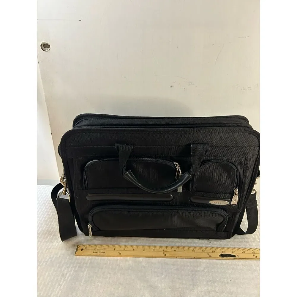 Samsonite laptop bag black padded divided‎ 17x14x5